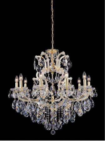 Люстры подвесные — Подвесная люстра Crystal Lux ISABEL SP11 GOLD/TRANSPARENT купить в 