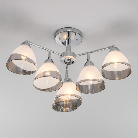 Люстры на штанге — Люстра на штанге Eurosvet 30126/6 хром купить в 