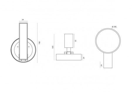Трековые светильники — Светильник на шине Donolux DL18791/Brass 12W купить в 
