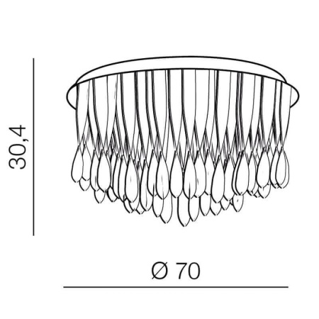 Потолочные люстры — Потолочная люстра Azzardo Jewel 70 AZ1662 купить в 