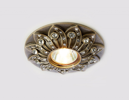 Встраиваемые точечные светильники — Встраиваемый светильник Ambrella Light D4455 SB купить в 