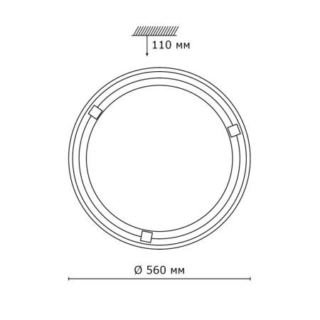Накладные светильники — Накладной светильник Sonex 359 купить в 