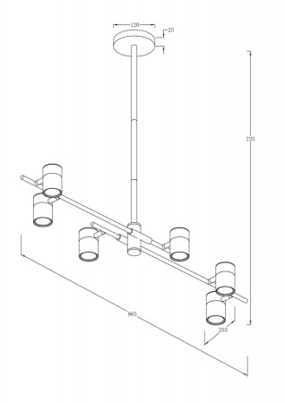 Люстры на штанге — Люстра на штанге Freya FR5201PL-06B купить в  Люстры на штанге — Люстра на штанге Freya FR5201PL-06B купить в
