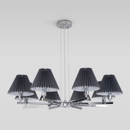 Люстры подвесные — Подвесная люстра Eurosvet 60136/8 хром/графит купить в 