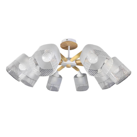 Люстры на штанге — Потолочная люстра Seven Fires ZERIN WD3322/8C-WT купить в 