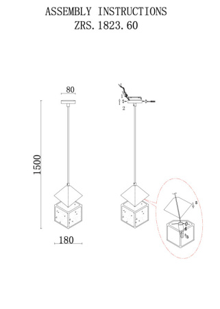 Подвесные светильники — Подвесной светильник Zortes ZRS.1005.01 купить в 