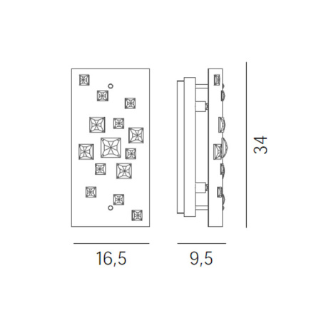 Настенные бра — Бра Illuminati MB1102601-2A купить в 