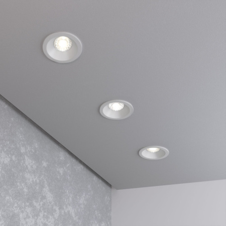 Встраиваемые точечные светильники — Встраиваемый светильник Elektrostandard 15266/LED 7W 4200K WH белый купить в 