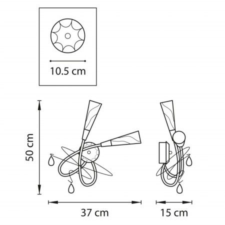 Настенные бра — Бра Lightstar 711637 купить в  Настенные бра — Бра Lightstar 711637 купить в