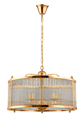 Люстры подвесные — Подвесная люстра Crystal Lux TADEO SP6 D600 GOLD/TRANSPARENTE купить в 