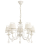 Люстры подвесные — 3058/5 белый с золотом купить в 