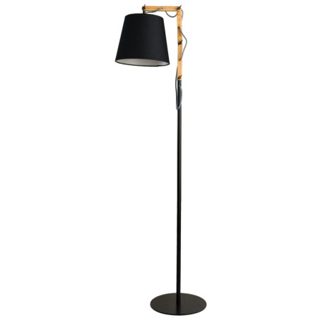 Торшеры и напольные светильники — Торшер ARTE Lamp A5700PN-1BK купить в 