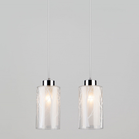 Подвесные светильники — Подвесной светильник Eurosvet 50001/2 хром купить в 