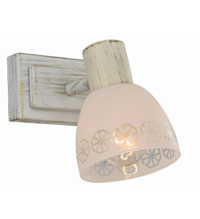 Споты — 26537/1 белый с золотом купить в 