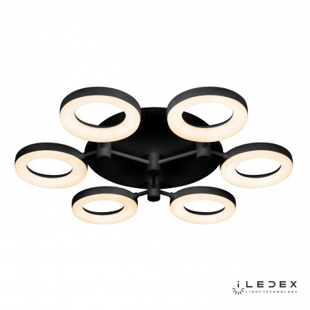 Свет для дома — Потолочная люстра iLedex Jomo FS-014-X6-(B) 72W BK купить в  Свет для дома — Потолочная люстра iLedex Jomo FS-014-X6-(B) 72W BK купить в