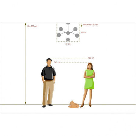 Люстры на штанге — Люстра на штанге DeMarkt 306014006 купить в 