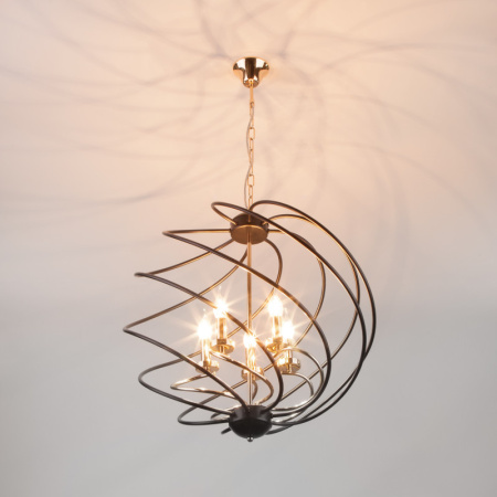 Люстры подвесные — Подвесная люстра Eurosvet 60105/5 черный купить в 