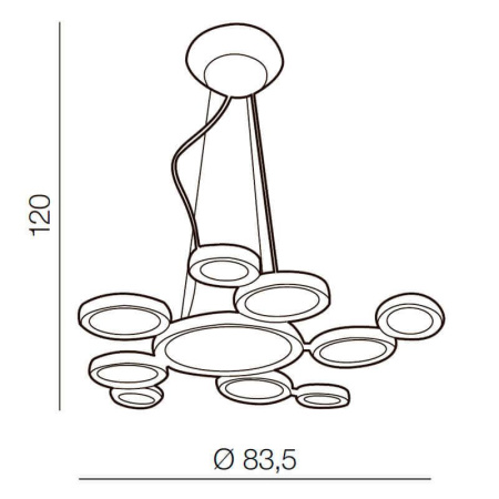 Люстры подвесные — Подвесная люстра Azzardo Satellite AZ1786 купить в 