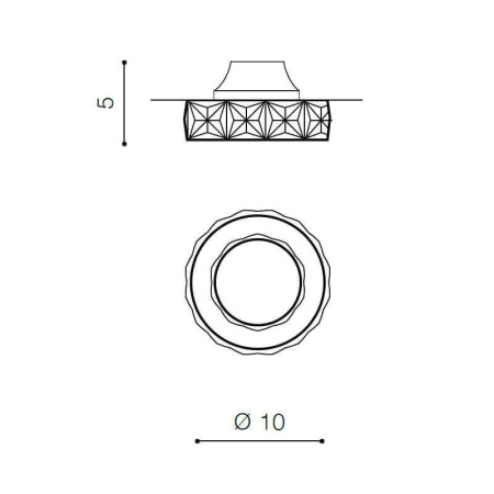 Точечные светильники — Встраиваемый светильник Azzardo Ester 1 AZ1450 купить в 