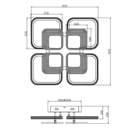 Люстры накладные — Накладная люстра Escada 10255/8LED купить в  Люстры накладные — Накладная люстра Escada 10255/8LED купить в