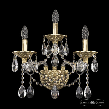 Настенные бра — Бра Bohemia Ivele Crystal 16113B/2+1/165/XL G купить в 