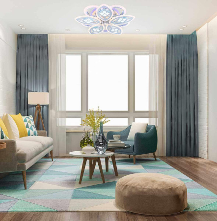 Потолочные люстры — Потолочная светодиодная люстра Escada Algol 10207/10LED BL купить в 