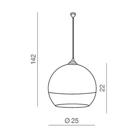 Подвесные светильники — Подвесной светильник Azzardo Silver ball 25 AZ0733 купить в 