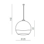 Подвесные светильники — Подвесной светильник Azzardo Silver ball 25 AZ0733 купить в 