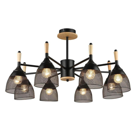 Люстры на штанге — Потолочная люстра Seven Fires Adion WD3500/8C-BK купить в 