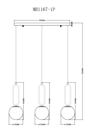 Подвесные светильники — Подвесной светильник MyFar MR1167-1P купить в 
