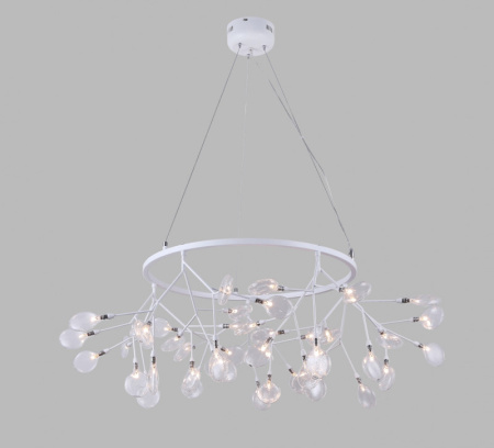 Люстры подвесные — Подвесная люстра Crystal Lux EVITA SP45 D WHITE/TRANSPARENT купить в  Люстры подвесные — Подвесная люстра Crystal Lux EVITA SP45 D WHITE/TRANSPARENT купить в