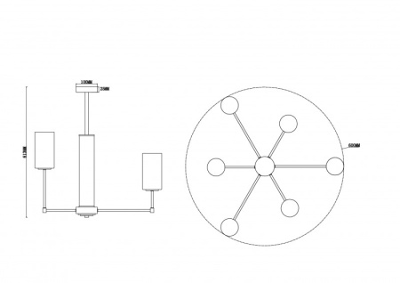 Люстры на штанге — Люстра на штанге Freya FR5184PL-06CH купить в 