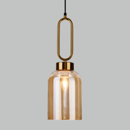 Подвесные светильники — Подвесной светильник Eurosvet 50229/1 янтарный купить в 