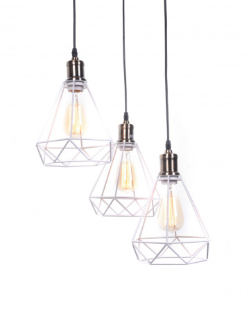 Подвесные светильники — Подвесной светильник Lumina Deco LDP 11609-3 WT купить в 
