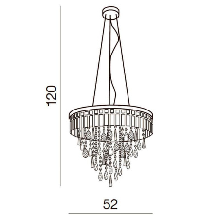 Люстры подвесные — Подвесная люстра Azzardo Kalabria XL AZ2926 купить в 