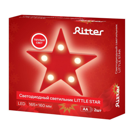 Акриловые фигуры — Светодиодная фигура Ritter Little Star 29274 6 купить в 