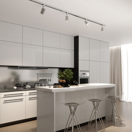 Трековые светильники — Светильник на шине Elektrostandard Spike GU10 Хром (MRL 1011) однофазный купить в 