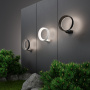 Уличные настенные светильники — Светильник настенный Elektrostandard 1710 TECHNO LED Ring чёрный купить в 