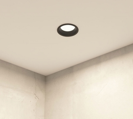 Влагозащищенные точечные светильники — Влагозащищенный светильник Denkirs DK3103-BK купить в 