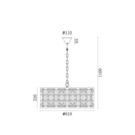 Люстры подвесные — Подвесная люстра Vele Luce VL3164P08 купить в 