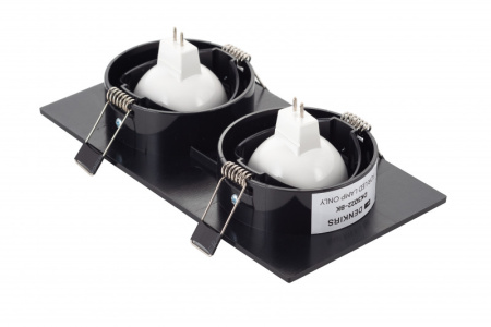 Встраиваемые точечные светильники — Встраиваемый светильник Denkirs DK3022-BK купить в 