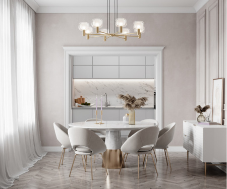 Люстры на штанге — Люстра на штанге Maytoni MOD411PL-08G купить в 