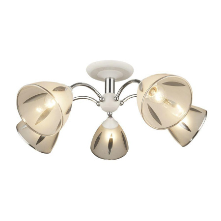 Люстры на штанге — Потолочная люстра Seven Fires Ayna WD3521/5C-WT-CR-WT купить в 