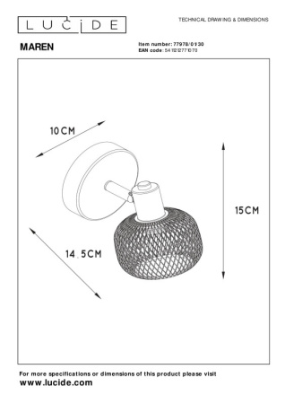 Споты — Спот LUCIDE 77978/01/30 купить в 