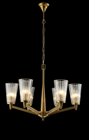 Люстры подвесные — Подвесная люстра Crystal Lux LAURA SP-PL6 BRONZE купить в 