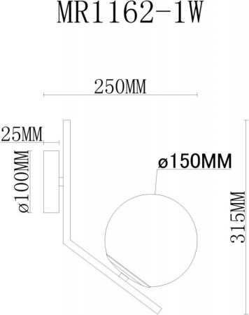 Настенные бра — Бра MyFar MR1162-1W купить в 