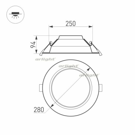 Светильники Downlight — Светильник Downlight Arlight 023219(2) купить в  Светильники Downlight — Светильник Downlight Arlight 023219(2) купить в