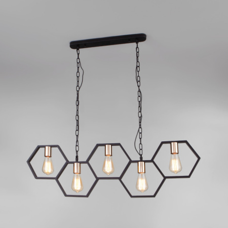 Люстры подвесные — Подвесная люстра Eurosvet 70117/5 черный купить в 