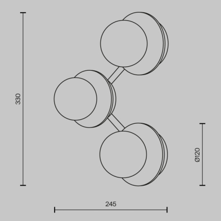 Настенные бра — Бра Maytoni MOD331WL-L6BS3K купить в 