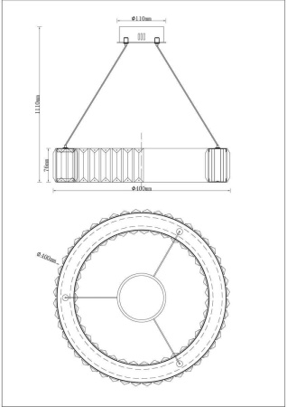 Подвесные светильники — Подвесной светодиодный светильник Moderli Columbia V9060-PL купить в 